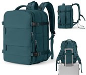 Mochila de mano Weekender, mochila de viaje expandible de 45 l, maletín convertible, mochila para computadora portátil resistente al agua para hombres y mujeres