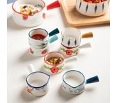 Mini taza de leche de cerámica con mango, salsa para condimentar, vinagre, vajilla, café, azúcar, leche, jarras, cocina, salsa para condimentar, vajilla