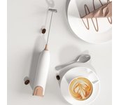 Espumador de leche eléctrico para cocina, batidora mexclador agitador, café, capuchino, crema, batidor, mezcla espumosa, batidor de huevos café