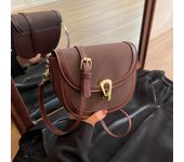 Bolso de hombro único retro de apariencia alta, nuevo bolso de sillín versátil de moda para otoño e invierno, bolso de hombro único para axila