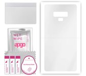 apgo Ultra Clear Protective Skin Sticker for the back compatible with Samsung Galaxy Note 9, Wrap Film, Hydrogel Film, Flexible, Soft TPU with positio