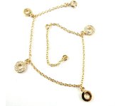 Les Trésors De Lily [G1715] - Bracelet Plaqué Or 'Déesse' oro