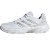 Zapatillas de tenis Court Jam Control 3 Tennis MCN13 Calzado One cm [Adidas] Mujer Blanco/Plateado Metalizado/Gris (ID2457) 25.0