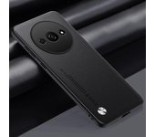 Estuche rígido de cuero de lujo a prueba de golpes para Xiaomi Redmi A3 4G, protección total para lentes, antideslizante, antihuellas y para negocios For Redmi A3 4G púrpura