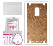 apgo Protective Skin Sticker for the back+sides compatible with Xiaomi Redmi Note 9, Full Wrap Film, Foil, Vinyl - Pattern Rusty Copper