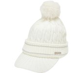 Gorro de punto con visera Gorro de golf C24291221 [Callaway] Mujer (forro polar) / / 1030_Blanco