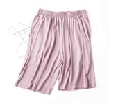 Novedad de verano, pantalones de dormir de modal para mujer, pantalones cortos finos de una sola pieza, pantalones cortos holgados informales de talla grande, pantalones con bolsillos, pantalones de Casa M gris
