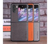 Funda para oppo Find N2 Flip 5G coque de lujo de cuero textil suave funda dura para teléfono oppo find n2 flip case capa Find N2 Flip negro
