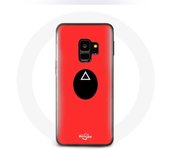 Coque pour Samsung S9 plus Squid Game masque triangle