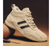 Zapatos de hombre estilo británico botas de invierno para hombre botas de nieve cálidas para hombre zapatos casuales de trabajo al aire libre botas de moda de tobillo de goma cosidas 38