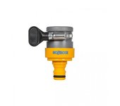 Conector de grifo redondo universal Hozelock One Size amarillo