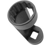 Tuerca del puntal, 12 puntos, 12 pulgadas, herramienta de reparación de automóviles (24mm negro) negro