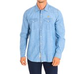 Camisa de Manga Larga TMC003-DM091 para Hombre L azul