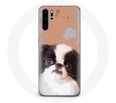 Coque pour Huawei P30 pro Épagneul japonais Noir et Blanc Race de chiens