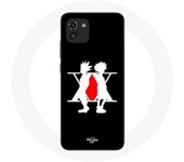 Coque pour Samsung Galaxy A03 Hunter x Hunter Manga Logo Noir