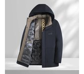 Ropa casual para hombres, ropa acolchada de algodón, chaquetas acolchadas de algodón cálidas y a prueba de viento para hombres, las nuevas tendencias de otoño e invierno están sueltas XL