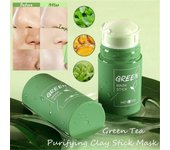 Mascarilla facial en barra sólida con extracto de té verde contra el acné 40g verde