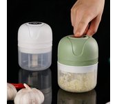 Actualice su cocina con este picador de ajo eléctrico de 1 pieza: ¡picadora de verduras y procesador de alimentos con carga USB! 100ML verde