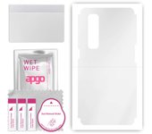 apgo Ultra Clear Protective Skin Sticker for the back compatible with Oppo Find X2 Pro, Wrap Film, Hydrogel Film, Flexible, Soft TPU with positioning