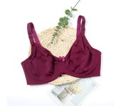 Sujetadores de algodón cómodos para mujer Sujetador push up con aros y copa completa Bralette fino lencería sexy 95D