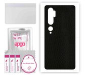 apgo Protective Skin Sticker for the back compatible with Xiaomi Mi Note 10, Wrap Film, Foil, Vinyl - Pattern Matrix
