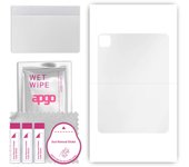 Adhesivo protector ultra transparente apgo para la parte trasera compatible con Apple iPad Pro 11 (2020), Película envolvente, película de hidrogel, TPU flexible y suave con posi