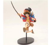 Figura de acción de PVC con forma de mochila de Monkey D. Luffy de ONE PIECE, Piratas del Sombrero de Paja, caja de juguete rojo