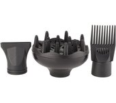 Juego de boquillas difusoras para secador de pelo, accesorio de plástico para secador de pelo, boquilla para secador, juego de 3 piezas