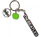 The Beatles Llavero con el logotipo de Drum & Apple Charms One Size blanco/negro