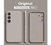 Funda de silicona líquida para Samsung Galaxy S24, S23, S22 Ultra Plus, S24Ultra, accesorios de cubierta For Samsung Galaxy S24+ negro