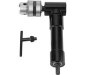 Adaptador de taladro con llave de mandril de ángulo recto de 90 grados, accesorio de extensión de broca