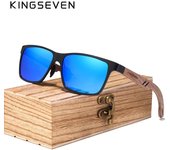 KINGSEVEN gafas de sol de madera para hombre, gafas de sol polarizadas de madera para dama, lentes de espejo hechos a mano, accesorios para gafas UV400 M