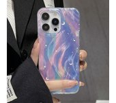 Funda de teléfono con degradado de estrellas y purpurina a la moda para iPhone 15 Pro Max 14 13 11 12 Pro Max 7 8 Plus SE2 X XS XR Funda trasera a prueba de golpes For iPhone 11