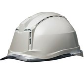 Casco de trabajo PC visera transparente con orificios de ventilación SC19PCLV RA3 con KP [Midori Anzen] ( transatlántico) Gris/humo