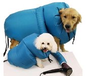 Secador de pelo plegable para perros, bolsa de secado portátil para mascotas, secador de pelo eficiente para perros, bolsa de soplado, secador para gatos, accesorios de limpieza para mascotas de invierno XL azul