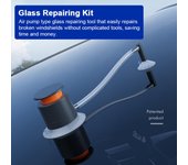 Kit de reparación de parabrisas, herramienta de reparación de grietas de líquido de reparación de vidrio de coche, tipo bomba de aire, parabrisas Crack Repairing