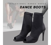 Zapatos de lujo para mujer, tacón alto, zapatos de baile latino, salsa, salón, tacón de 10 cm 35 negro