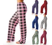 Pantalones de invierno con estampado a cuadros para mujer, pantalones largos y largos, pantalones deportivos XL rojo
