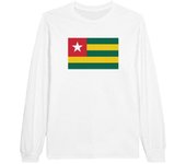 Camiseta de manga larga - PIXELFORMA - Drapeau du Togo - 100% algodón - Manches longues - Coupe régulière