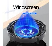 Anillo de Wok para estufa de Gas, esmalte resistente al calor, ahorro de energía, cubierta redonda a prueba de viento para estufa de Gas, estante de almacenamiento para Wok, accesorios de soporte negro