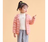 Chaqueta de plumón ligera para niños, chaqueta de plumón informal de invierno para niños y niñas 110cm
