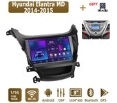 Radio de coche Android para Hyundai Elantra MD 2014-2015 Reproductor multimedia Unidad principal Navegación GPS estéreo BT WIFI 1+16 GB 1+16GB
