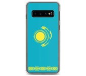 Coque Téléphone - Oficial de Kazajistán - Samsung Galaxy S10 - Drapeau - Souple - Multicolore