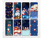 Funda de silicona TPU con diseño de muñeco de nieve y Papá Noel para Realme 8, C21y, GT Neo 2, 3, 8i, C21, 7, C11, 6, C12, C35, C3, GT 9 Pro y C12 Realme 8i