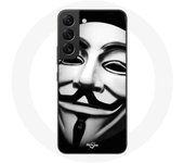 Coque pour Samsung Galaxy S21 FE Nous Sommes Légion Masque Anonyme