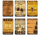 Cartel de metal de cerveza popular, letrero vintage para pub, bar, placa de metal, decoración de pared para el hogar, restaurante, cocina y habitación. 20x30cm