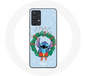 Coque pour Samsung Galaxy A13 4G / A13 4G Lite Stitch neige joyeux Noël bleu