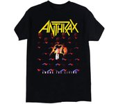 Camiseta unisex Ántrax entre los vivos negro S
