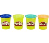 Pâte à modeler Play-Doh - Pack de 4 couleurs intenses pour enfants - 112 g
