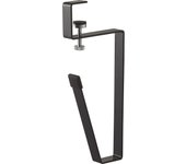 Yamazaki Jitsugyō (Yamazaki) Soporte para vaso inferior para mueble de baño, color negro, aprox.. Soporte flotante para tazas con forma de torre (An. 1,8 x Pr. 8 x Al. 19 cm) 5003